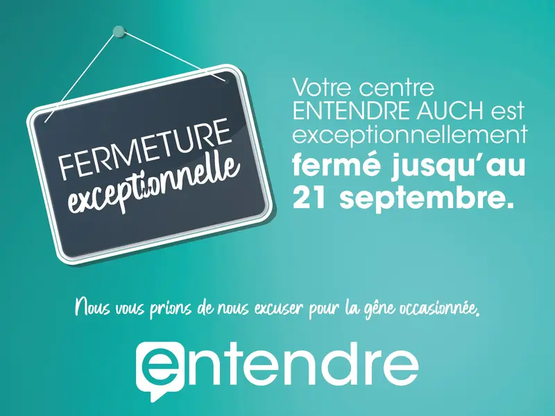 Fermeture exceptionnelle